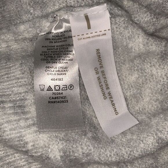 Loft Gray Long Sleeve Sweater Size S - Picture 10 of 10